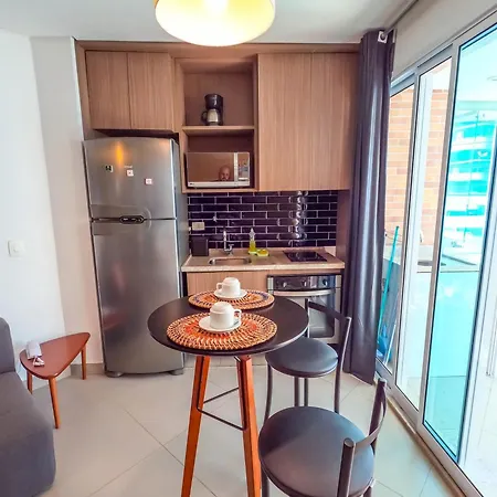 Estanconfor Vista Mar Comgaragem Arrumacao Diaria, Ar Cond. E Cozinha Santos  Exterior foto